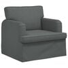 vidaXL Sofa 2 pcs Tamno siva 144 x 80 x 85 cm tkanina