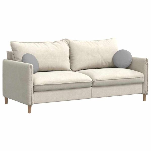 vidaXL Jastučići za sjedenje 2 pcs Oblačnosiva &Oslash;30 x 13 cm tkanina