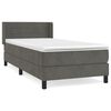 vidaXL Box spring krevet s madracem tamnosivi 80 x 200 cm bar&scaron;unasti
