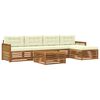 vidaXL Set vanjskih sofa 6 kom. Prirodna i krem