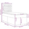 vidaXL Box spring krevet s madracem tamnosivi 90x200 cm baršunasti