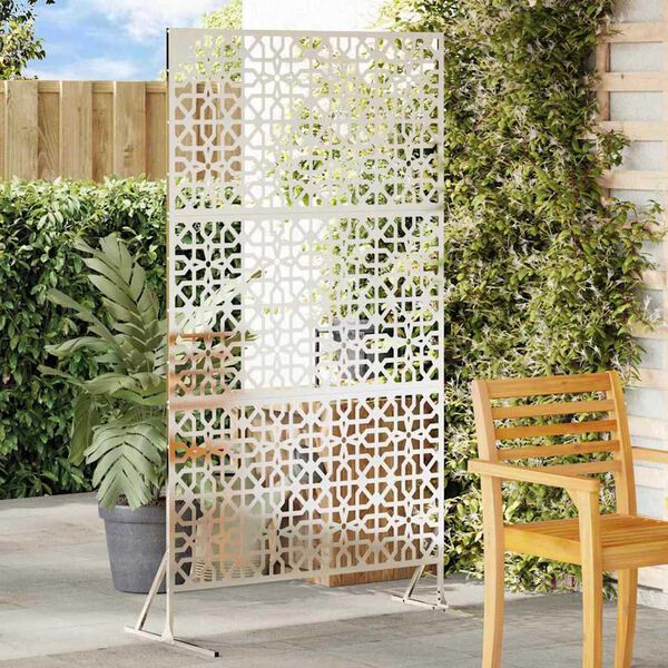 vidaXL Zaslon za privatnost Siva 100 x 50 x 180 cm Čelik