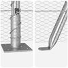 vidaXL Stup za ogradu Srebrno 10 x 1 m (mrežica 13 mm) Čelik