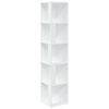 vidaXL Kutni kabineti 33 x 33 x 165 cm Engineered wood Bijela
