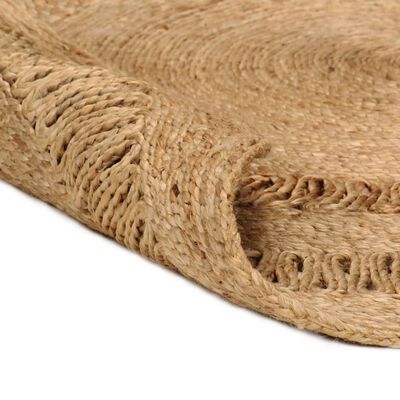vidaXL Ukrasni ručno pleteni tepih od jute 150 cm okrugli