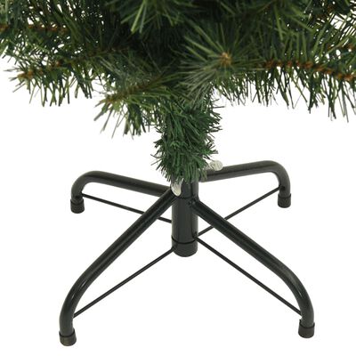 vidaXL Tanko umjetno božićno drvce sa stalkom zeleno 180 cm PVC