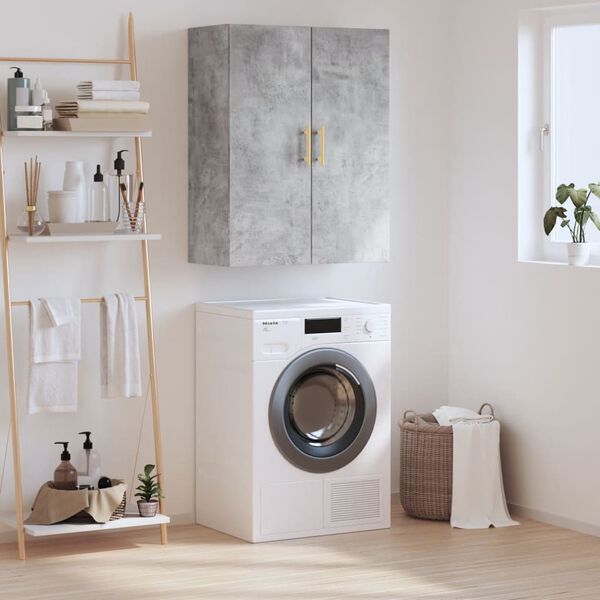 vidaXL Zidni ormarić siva boja betona 69,5 x 34 x 90 cm