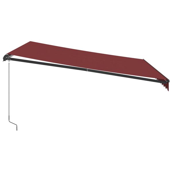 vidaXL Tenda na ručno uvlačenje bordo 400 x 350 cm