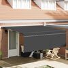 vidaXL Skrovita tenda Antracit 400 &times; 300 cm Poliester i aluminij