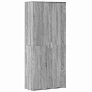 vidaXL Visoka komoda siva sonome 80x35x180 cm od konstruiranog drva
