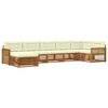 vidaXL Set vanjskih sofa s jastukom 7 pcs Prirodna i krem