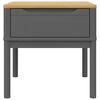 vidaXL Stolić za svjetiljku FLORO sivi 55 x 55 x 54 cm od borovine