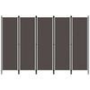 vidaXL Sobna pregrada s 5 panela antracit 250 x 180 cm