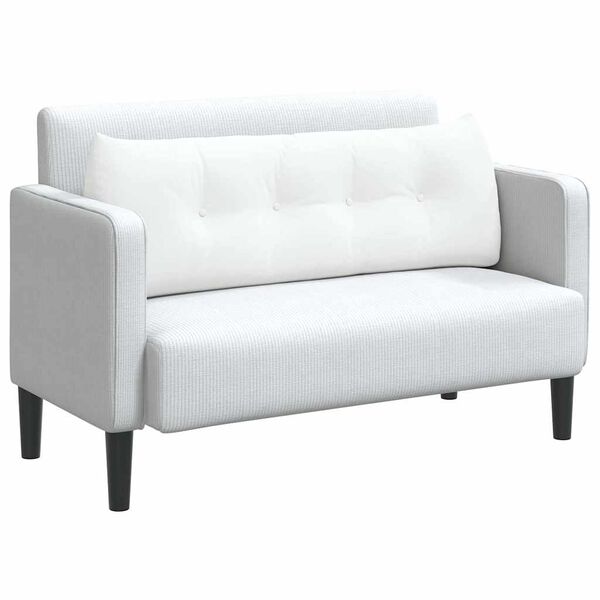 vidaXL Jastuk za leđa Bijelo 140 x 24 x 50 cm tkanina