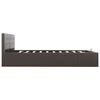vidaXL Hidraulični okvir za krevet od umjetne kože sivi 180 x 200 cm