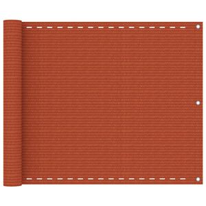 vidaXL Balkonski zastor narančasti 75 x 300 cm HDPE