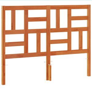 vidaXL Uzglavlje vo&scaron;tano smeđe 135 cm od masivne borovine