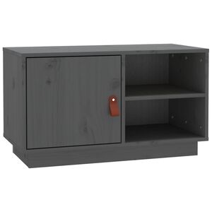 vidaXL TV ormarić sivi 70 x 34 x 40 cm od masivne borovine