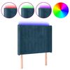 vidaXL LED uzglavlje tamnoplavo 103x16x118/128 cm bar&scaron;unasto