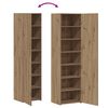 vidaXL Highboard 2 pcs Umjetnički hrast 50 x 42,5 x 185 cm