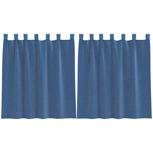 vidaXL Voile zavjese s petljama 2 kom. kraljevsko plave 140x140 cm