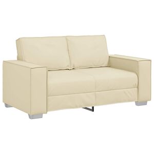 vidaXL Sofa Krema 160 x 80 x 84 cm tkanina
