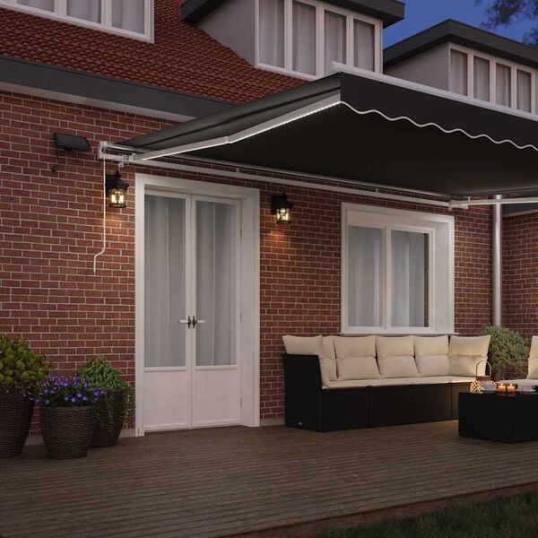 vidaXL Nadstrešnica Bijelo 5 x 3 m Metal