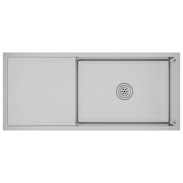 vidaXL Ručno rađeni kuhinjski sudoper od nehrđajućeg čelika