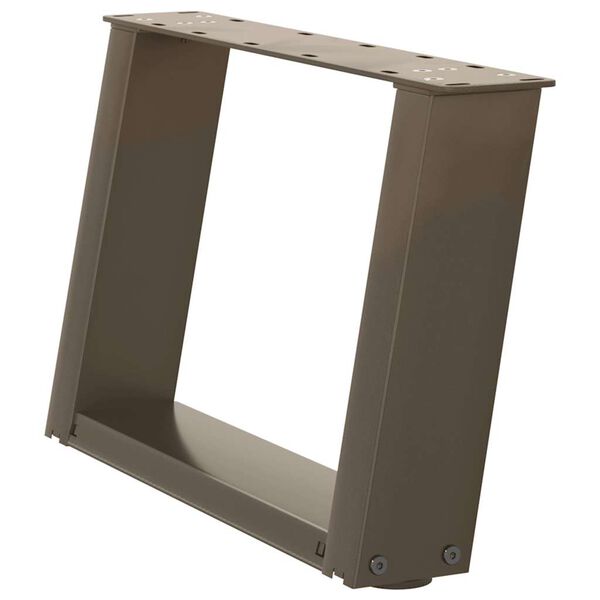 vidaXL Noge za klub stolić U-oblik 2 kom Prirodni čelik 50 x (30-31) cm Čelik