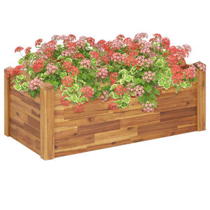 vidaXL Vrtna gredica od masivnog bagremovog drva 110 x 60 x 44 cm