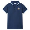 vidaXL Dječja polo majica tamnoplava 116