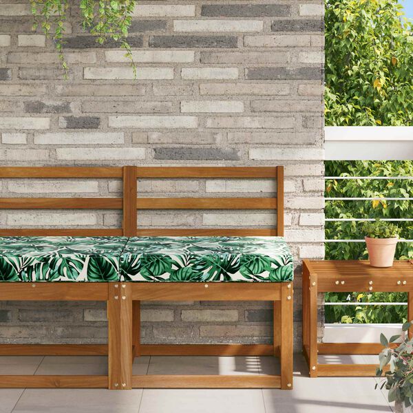 vidaXL Jastuk za vanjsku sofU Uzorak lista 60 x 60 x 8 cm Poliester