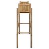 vidaXL Vrtni saksija s držačem Prirodna 100 x 38 x 114 cm Bambus