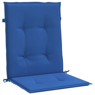 vidaXL Jastuci za vrtne stolice 4 kom plavi 100 x 50 x 3 cm od tkanine