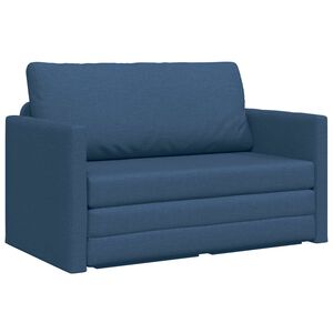 vidaXL Krevet na razvlačenje Plava 124 x 71 x 78 cm tkanina