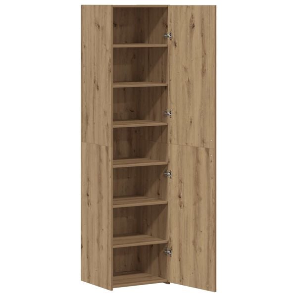 vidaXL Highboard 2 pcs Umjetnički hrast 45 x 42,5 x 185 cm