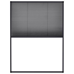 vidaXL Zaslon protiv insekata za prozore antracit aluminijski 60x80 cm