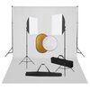 vidaXL Fotografska oprema sa softboxovima, pozadinom i reflektorom