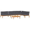vidaXL 5-dijelna set vrtnih sofa od paleta s jastucima od drva bagrema