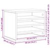 vidaXL Organizator stola Staro drvo 36 x 26 x 29,5 cm