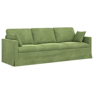 vidaXL Sofa Svijetlo zelena 228 x 78 x 80 cm Bar&scaron;un