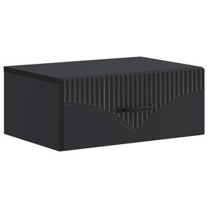 vidaXL Noćni ormarić za montažu na zid Zidne Crna 49 x 34,5 x 20 cm