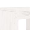 vidaXL Vrtni stolci 2 kom bijeli 40 x 36 x 45 cm od masivne borovine