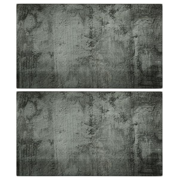 vidaXL Daske za rezanje 2 kom s betonskim uzorkom od kaljenog stakla