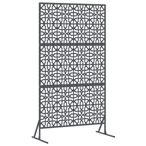 vidaXL Zaslon za privatnost 100 x 50 x 180 cm Čelik Antracit