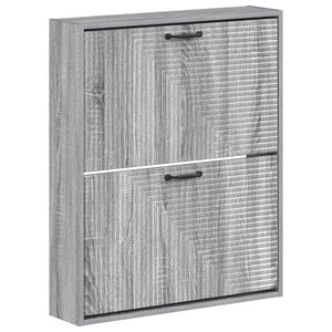 vidaXL Ormar za cipele na zidu HAARLEM 71 x 17 x 86 cm Siva Sonoma