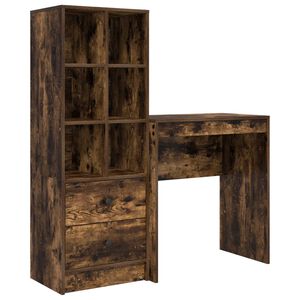 vidaXL Stol Dimljeni hrast 115,5 x 40 x 127 cm 2 kom.