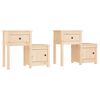 vidaXL Noćni ormarići 2 kom 79,5 x 38 x 65,5 cm od masivne borovine