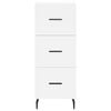vidaXL Visoka komoda bijeli 34,5x34x180 cm od konstruiranog drva