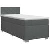 vidaXL Boxspring krevet s madracem Tamnosiva 80 x 200 cm Tkanina